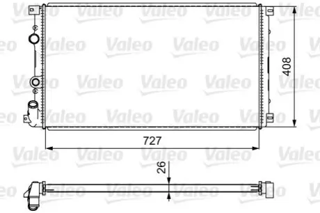 Радиатор Renault Master II 1.9dCi/2.8dTi 98- Valeo 732798 (фото 1)