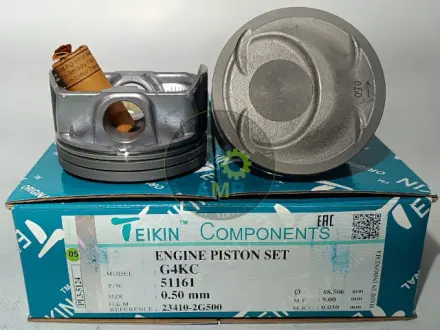 Поршні ремонт (+0.50 мм) к-кт на мотор Hyundai G4KC 2,4L GDI TEIKIN 51161050