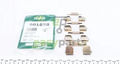 Планка супорта (переднього) прижимна (к-кт) Renault Megane/Dacia Logan 96- (Lucas) FRENKIT 901698