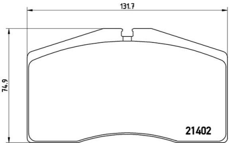 Комплект тормозных колодок, дисковый тормоз BREMBO P65 006