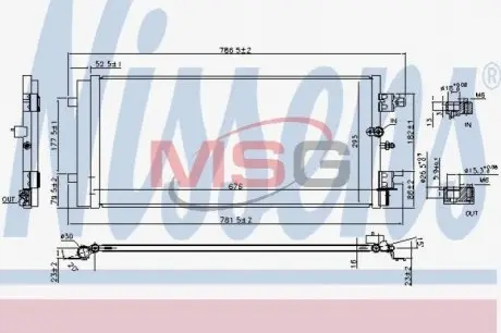 Радиатор кондиционера NISSENS 940589