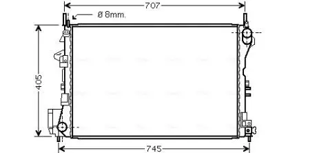Радиатор AVA COOLING OL 2339