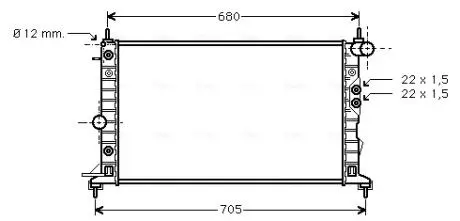 Радіатор AVA COOLING OLA 2220