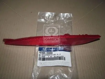 Катафот заднего бампера лев. HYUN SONATA 10-14 (Mobis) Hyundai/Kia/Mobis 924053S000