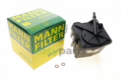 Фільтр паливний Fiat Scudo 1.6 D Multijet 07- (з прокладкою) MANN WK939/2Z