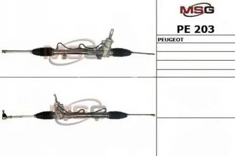 Кермова рейка PEUGEOT 206, 206+ 1.1-2.0D 08.98- MSG PE203