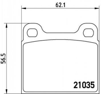 Комплект тормозных колодок, дисковый тормоз BREMBO P50 066 (фото 1)