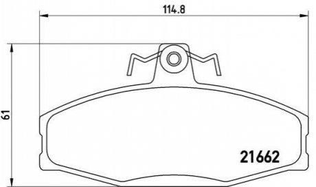 Комплект тормозных колодок, дисковый тормоз BREMBO P85 022 (фото 1)