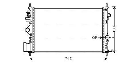 Радіатор AVA COOLING OLA 2474