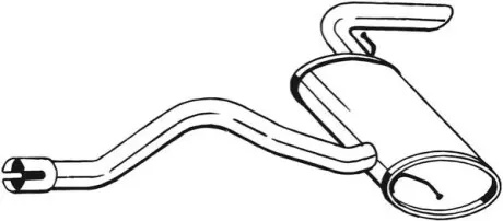 Глушник задняячасть MERCEDES-BENZ VIANO 03- (175-431) BOSAL 175431