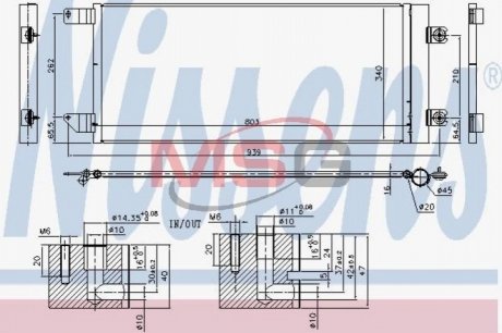 Радіатор кондиціонера NISSENS 940495