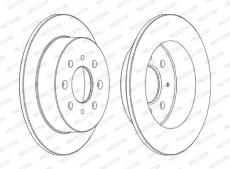 Тормозной диск FERODO DDF1358C