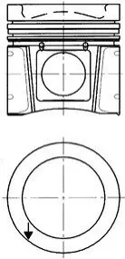 Поршень KOLBENSCHMIDT 40030600