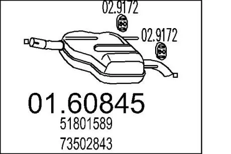 Глушник MTS 01.60845