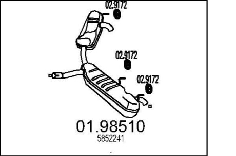 Глушитель MTS 01.98510