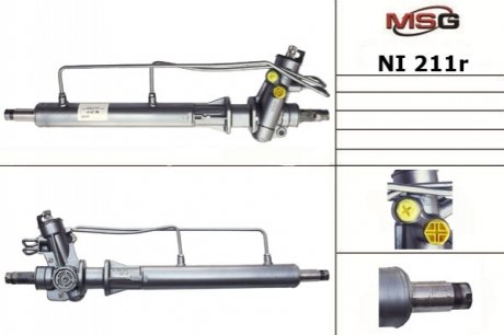 Рульова рейка з ГУР відновлена NISSAN Primera P11 1996-2002 MSG NI211R