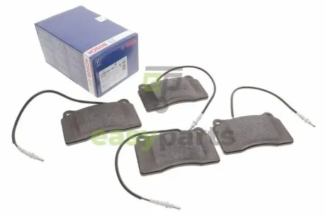 Колодки гальмівні (передні) Citroen C8/Peugeot 607/608 00- (Brembo) (з датчиками) BOSCH 0986424738
