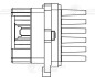 Резистор электровентилятора отопителя для а/м Ford Focus II (05-)/Mondeo IV (07-) (auto A/C) LUZAR LFR 1077 (фото 3)