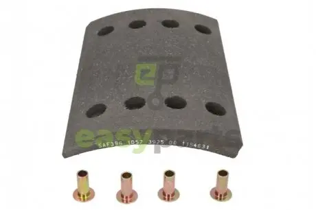 Фото комплект гальмівних накладок SAF 3057392400 Комплект гальмівних накладок SAF 3057392400