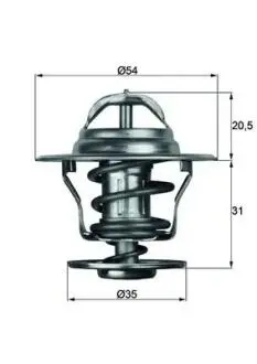 Термостат MAHLE / KNECHT TX 13 75 D