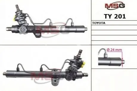 Рульова рейка з ГУР Нова TOYOTA AVENSIS (_T22_) 97-03,AVENSIS Liftback (_T22_) 97-03 MSG TY201