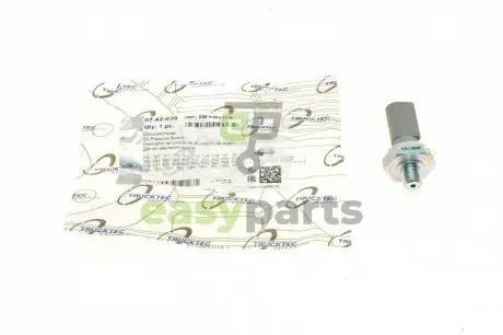 Датчик тиску оливи VW Caddy 1.9TDI/T5 2.0-2.5TDi 95- (0.75-1.05 bar) (сірий) TRUCKTEC 07.42.039