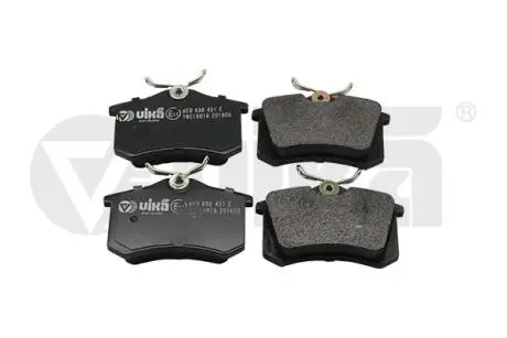 Фото колодки гальмівні задні без датчика Audi A4 (01-09),A6 (00-05) vi Vika 66981100701 Колодки гальмівні задні без датчика Audi A4 (01-09),A6 (00-05) vi Vika 66981100701