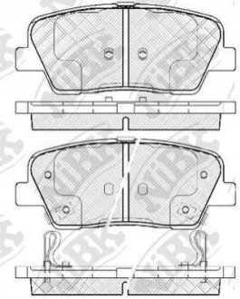 Колодки задние NiBK PN0415