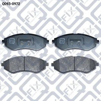 КОЛОДКИ ГАЛЬМІВНІ ПЕРЕДНІ ДИСКОВІ Q-fix Q0930972