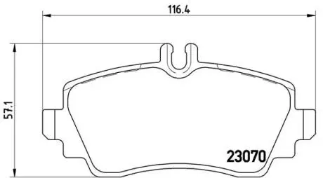 Комплект тормозных колодок, дисковый тормоз BREMBO P50 036