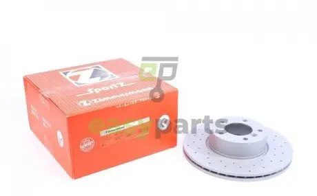 Диск гальмівний (передній) BMW 3 (E90/E91/E93) 05-11/X1 (E84) 09-(312x24) (з покриттям) (з отворами) (вент) ZIMMERMANN 150346752
