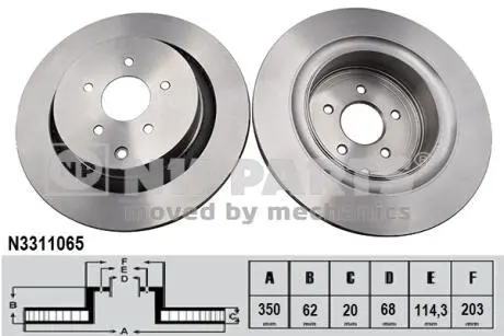 Гальмiвнi диски NIPPARTS N3311065