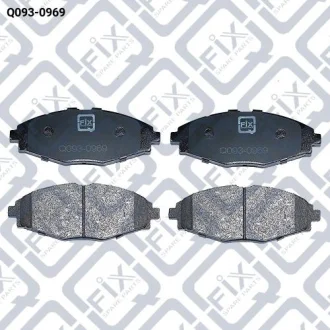 КОЛОДКИ ГАЛЬМІВНІ ПЕРЕДНІ ДИСКОВІ Q-fix Q0930969
