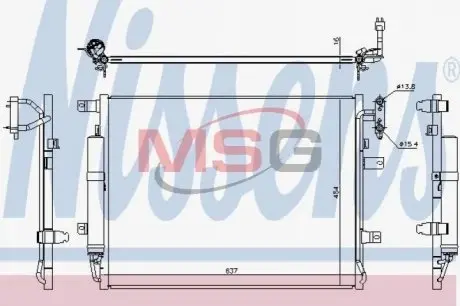 Радиатор кондиционера NISSENS 940482