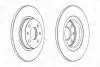 FIAT Диск тормозной передний Alfa Romeo 145/146,Bravo,Tempra,Panda 03-,Marea,Punto,Lancia CHAMPION 561469CH (фото 2)