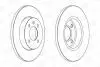 Диск тормозной передний (кратно 2шт.) VW CADDY II (95-04), Golf III (89-98) CHAMPION 561491CH (фото 2)