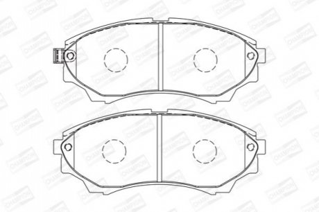 FORD гальмівні колодки передн.Ranger,Mazda BT-50 99- CHAMPION 572572CH