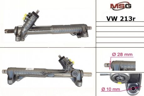 Рульова рейка з ГУР відновлена VW TRANSPORTER IV 90-03 MSG VW213R