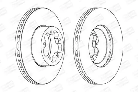 FORD диск гальмівний передній Transit 06- CHAMPION 562540CH