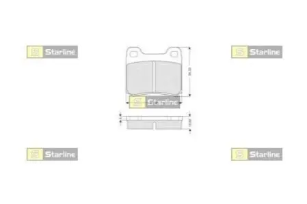 Гальмівні колодки дискові STARLINE BD S169