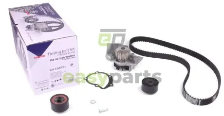 Помпа води + комплект ремня ГРМ HUTCHINSON KH72WP31