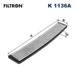 Фiльтр салону вугiльний FILTRON K1136A