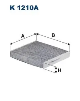 Фiльтр салону вугiльний FILTRON K1210A