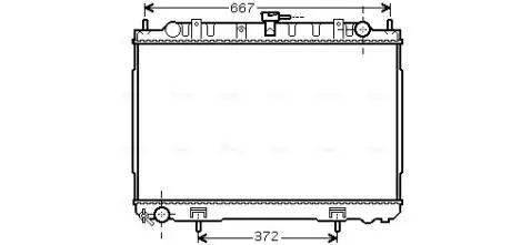 Радиатор AVA COOLING DN2241