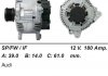 Генератор восстановленный /18A, 6PV/ AUDI A6 04-11; SKODA SUPERB 10-15; VW PASSAT CC 09-12 MSG CA1910IR (фото 1)