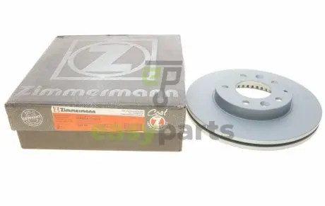 Диск гальмівний (передній) Mazda 323/626/6 97-13/Premacy 99-05 (274x24) ZIMMERMANN 370.3072.20