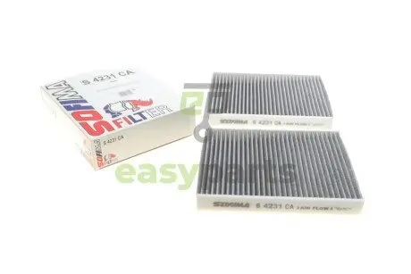 Фільтр салону BMW 5 (F10/F11/F07)/6 (F06/F12/F13)/7 (F01-F04) 08-18 (вугільний) (к-кт 2 шт.) SOFIMA S 4231 CA