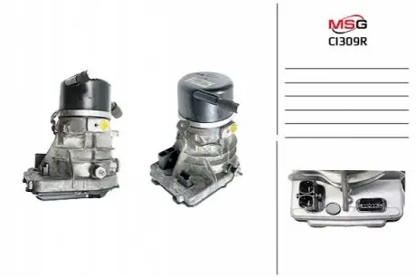 Насос ГУР з ЕУР відновлений CITROEN C5 2010- MSG CI309R
