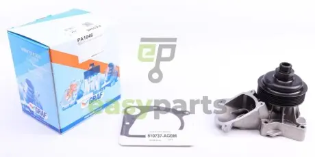 Помпа води BMW 3/5/7/X5 320d/330d/330xd/330Cd/520d/730d/730Ld/3.0d 01-08 (R/B) (6 лоп.) (6 кан.) GRAF PA1046