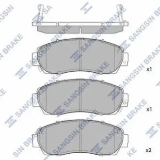 Колодки гальмівні дискові Hi-Q (SANGSIN) SP2115A